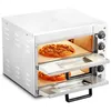 Image de Four à Pizza Commercial-VEVOR-avec Pierre et Poignée-Machine à Pizza dIntérieur Polyvalente pour Restaurant Maison