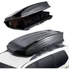 Image de Coffre de Toit de Voiture-VEVOR-Coque Rigide en ABS Durable Double Ouverture et 2 Sangles Solides Conception Aérodynamique-noir
