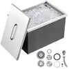 Image de Vevor bac à glace encastrable 558x430x306 mm boîte isotherme pour glace en inox