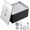 Image de Vevor bac glace encastrable 30,25 l, inox, couvercle. Conservateur glacons, bar.