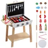 Image de Jouet Barbecue Grill Set-VEVOR-21 PCS-Ensemble de Jouets de Cuisine pour Enfant-avec Aliments et Outils de Grillades