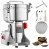 Image de Vevor moulin à épices électrique 2500g 3400w, inox, type oscillant, pour céréales, épices, herbes, cafés.