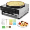 Image de Vevor crêpière électrique 40 cm commerciale, machine crêpes antiadhésive, 1700w, inox, contrôle temperature.