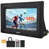 Image de Ecran de projection gonflable diagonale de 427 cm, format 16:9, en 600d lavable, avec sac de rangement, installation facile, pour exterieur, cinema maison, soiree a theme, jardin, piscine