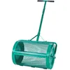 Image de Épandeur de Compost Mousse de Tourbe-VEVOR-60 cm Épandeur de Gazon à Rouleau avec Poignée T Hauteur Réglable Vert