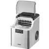 Image de Vevor machine à glaçons comptoir 20kg24h, autonettoyante, pelle, panier, barmaison, argenté.