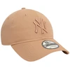 Image de New Era - Casquette Coupe Strapback New Era En Coton Camel Avec Broderies Ton Sur Ton - Camel TU