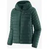 Image de Veste à capuche Patagonia Down Sweater Classic vert turquoise femme - L