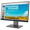 Image de Moniteur lenovo p24qd-40 24 qhd gris foncé pied métal réglable 166679