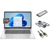 Image de HP 17.3 inch FHD Laptop 6-Core AMD Ryzen 5 7430U (Beats i7-1255U) 32GB RAM 2TB SSD 256GB Portable SSD Webcam KeyPad WiFi6 U