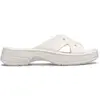 Image de Sandales Crocs Cross Strap blanc pur femme - 39-40