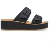 Image de Sandales CROCS BROOKLYN BUCKLE MATTE WRAP LW SANDAL pour femmes noires 41-42