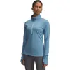 Image de Haut d'entraînement 1/2 zip femme Under Armour Qualifier Bleu 1379349-418