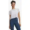 Image de T-shirt Under Armour Velociti manches courtes blanc femme - L