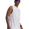 Image de Débardeur fitness homme respirant et confortable Under Armour blanc