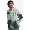 Image de Veste à capuche Under Armour Velociti Storm bleu foncé gris jaune - S
