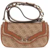 Image de GUESS Sac à épaule brun clair marron pour femme - Dea Crossbody Flap Latte Logo 324982