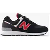 Image de Baskets New Balance 574 noir rouge - 40