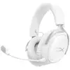 Image de Casque gaming sans fil hyperx cloud iii s blanc 2.4 ghz et bluetooth 5.3, arceau circum-aural, drivers 53 mm, micro perche amovible 10 mm AX6G1AA