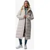 Image de Veste à capuche Columbia Amaze Puff Long beige clair femme - L
