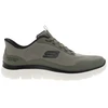 Image de Skechers - Baskets Olive Avec Une Semelle Plate Et Une Fermeture à Slip-on - Vert 43