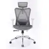 Image de Chaise de bureau SIHOO M57 M114-Accoudoirs 3d,Soutien Lomb.,Mesh,150kg,3 Pos.,Gris Clair M57
