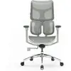 Image de Chaise de bureau SIHOO Doro S100-Double Soutien Lomb.,Accoudoirs 4d,150-190cm,Blanc S100