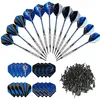 Image de GWHOLE Lot de 12 Fléchettes à Pointe Souple avec 16 Ailettes 200 Pointes pour Cible Eectronique