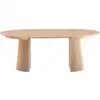 Image de Table à manger ronde extensible en bois 4 à 8 personnes - 120-200 cm - ada Ada