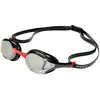 Image de Lunettes de natation Zone3 Volaire Streamline Racing noir rouge avec verres à effet argenté