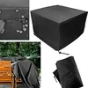 Image de Housse de protection pour salon de jardin carré 120x120x74cm - Noir - Extérieur