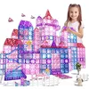 Image de Jeu de construction magnétique - KUKUFUN - KUKUFUN - 154 pièces - poupée princesse & maison - multicolore