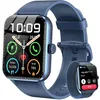 Image de Montre Connectée Homme Suivi du Sport Ecran 185 avec Bords Ultra-Fins 5 J dautonomie Suivi du Sommeil100+ Modes Sports Bleu
