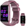 Image de Blackview Montre Connectée Femme avec Fréquence Cardiaque/ SpO2/Podomètre/24 Modes Sportifs /2 Bracelets/Android iOS-Violet