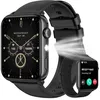 Image de Montres Connectée Homme Femme avec Appel Bluetooth 5.3120+ Modes SportifsMoniteur de santéPodomètre Compatible iOS & Android Noir