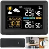 Image de Station météo numérique thermomètre intérieur extérieur avec rétroéclairage couleur moniteur dhumidité prévision météo réveil