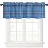 Image de Cantonnière - Non spécifié - Motif écossais - 137 2 x 45 7 cm - Tissu polyester