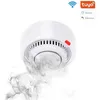 Image de Détecteur de Fumée Intelligent RobiCam WiFi   Alerte Mobile Sans Fil Compatible Alexa/Google Application Tuya Pile Incluse
