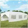 Image de Tonnelle de jardin giantex inclut 6 murs amovibles avec fenêtre sur côté, taille 3x9m, pour fête, barbecue, mariage etc.