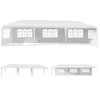 Image de COSTWAY Tonnelle de Jardin Imperméable 3x9M-5 Parois Amovibles-Fenêtre Transparente sur Côté-pour FêtesMariageBBQ de Plage