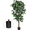 Image de Costway Arbre Artificiel, Plante Artificielle En Pot, Hauteur 180cm