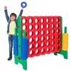 Image de COSTWAY Jeux de Puissance 4 Géant Jeux de Société pour Familles en Ligne avec 42 Anneaux et Curseurs pour Redémarrage Rapide Vert