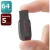 Image de SANDISK - Clé USB - Cruzer Blade - 64 Go - USB 2.0 (SDCZ50-064G-B35)