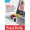 Image de Clé Usb 3.1 Sandisk Cruzer Ultra Fit 256 Go Noir Et Gris