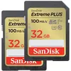 Image de SanDisk Extreme PLUS SDHC UHS-I 32 Go (x2)