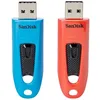 Image de Sandisk Ultra Lecteur Usb Flash 64 Go Usb Type-a 3.2 Gen 1 (3.1 Gen 1) Bleu, Rouge