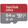 Image de SanDisk microSDXC Ultra 64GB (A1/UHS-I/Cl.10/140MB/s) + Adapter Mobile Carte microSDXC 64 GB A1 Application Performan