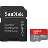 Image de SanDisk Ultra microSD UHS-I U1 64 Go 140 Mo/s + Adaptateur SD