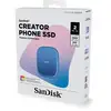 Image de Ssd Externe Portable Creator Phone Plastique Bleu 2 To Sandisk