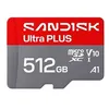 Image de Carte mémoire micro SD Sandisk Carte UHS-I microSDXC SANDISK Ultra PLUS 512 Go jusqua 200 Mo/s en lecture video Full HD V10